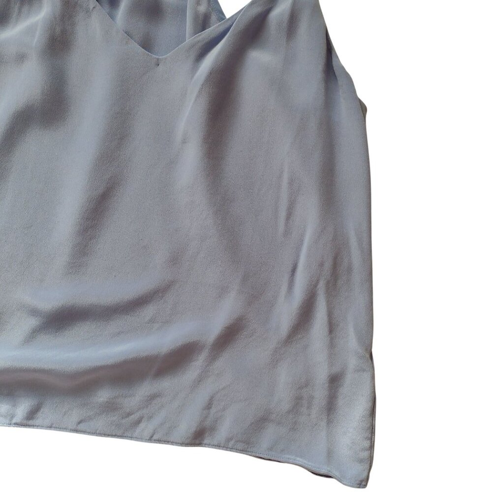 J Crew Womens Silk Tank Top 12 Sky Blue Racerback Relaxed Fit Cami - Picture 5 of 8